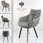 Krzesło DELUXE KR-161 Tkanina STRONG 14 Noga Metalowa